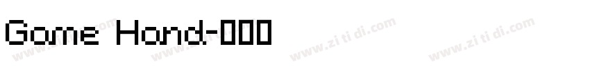 Game Hand字体转换